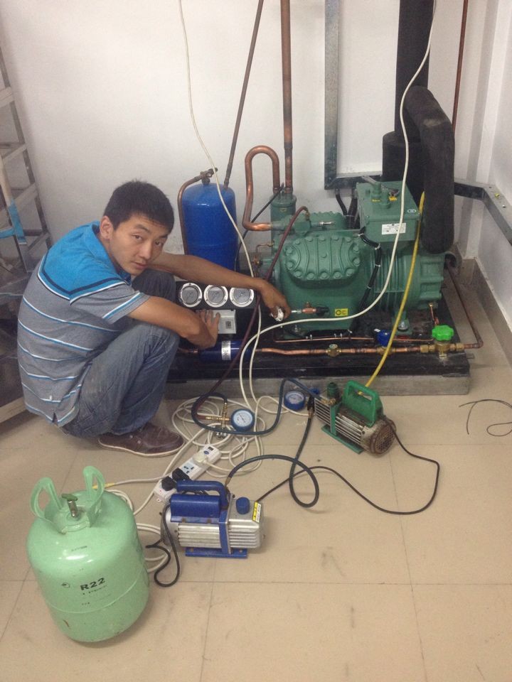 大学城国家档案馆零下35度专业消毒冷库进口比泽尔压缩机维修加雪种